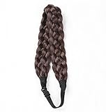 CoolCos Sythentic Hair Braid Five Strands Braided Band Hair Accessories Hair Headband #8 Light Brown