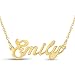 Personalized Name Necklace Pendant In Gold Tone, 100 Names Available For Immediate Purchase!