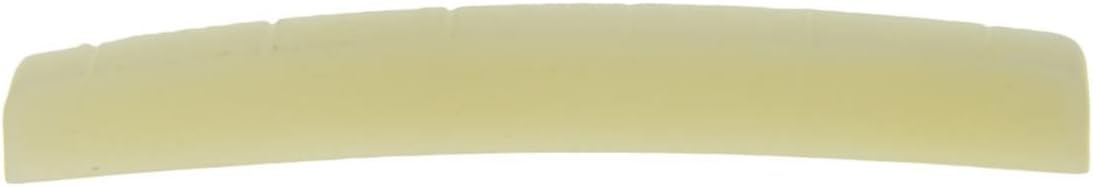 KAISH Curved 43mm Unbleached Pure Bone Nut Guitar Slotted Bone Nut for Strat/Tele 43x3.2mm - Image 3