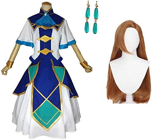 Amazon 乙女ゲームの破滅フラグしかない悪役令嬢に転生してしまった カタリナ クラエス コスプレ衣装 ウイッグ 耳飾り付き Cosplay お盆 プレゼント 祭り コスチューム クリスマス イベント パーティー 文化祭 ハロウイーン衣装 仮装 変装 コスプレ 仮装 通販