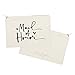 The Cotton & Canvas Co. Maid of Honor Wedding Cosmetic Bag, Bridal Party Gift and Travel Make Up Pouch