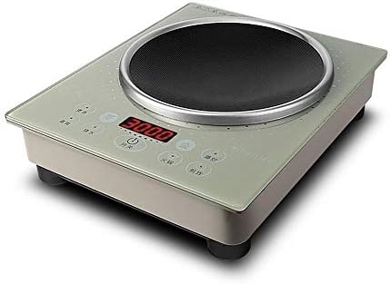 XIAOKUOAI Desktop Embedded Concave Induction Cooker 3000W High Power Waterproof Intelligent Hot Plate Portable Kitchen Cooker 220V Green