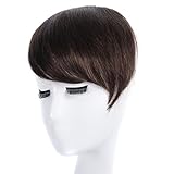 Clip in Bangs Human Hair KNITTING One Piece 100% Real Human Hair Side Swept Clip in Fringe Bangs Hair Extensions