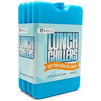 Bentgo Ice Lunch ChillersUltra-thin Ice Packs (4 Pack - Blue)