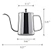 Wingjip Long Narrow Spout coffee kettle 21oz(600ml）Gooseneck Coffee Pot in Stainless Steel Perfect for Coffee Maker and Coffee Lover