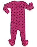 Leveret Hearts Footed Pajama 6-12 Months