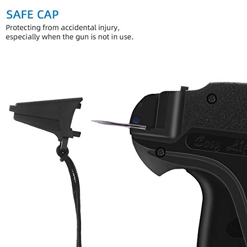 Standard Price Tagging Gun, 2000Pcs 2'' Attachment & 6 Needles for Clothing Clothes Label Tag Gun, Family Yard Sale Comfort Grip Tagging Gun Set with Organizer Bag