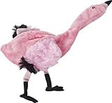 Ethical Mini Skinneeez Pink Flamingo 13-Inch Stuffingless Dog Toy, My Pet Supplies