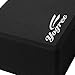 Yogree High Density EVA Foam Brick Yoga Block, (9 x 6 x 4) Inches - Black, 2 Piece