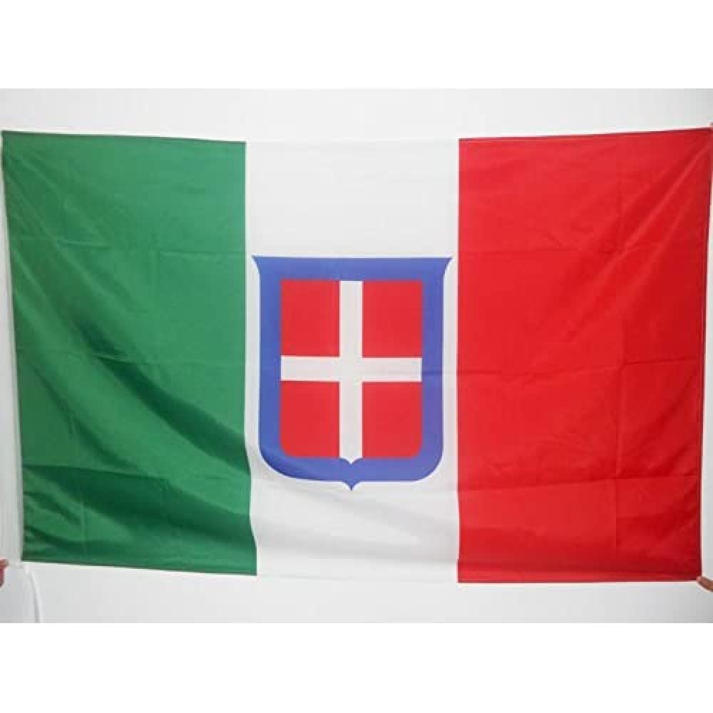 AZ FLAG - Kingdom of Italy 1861-1946 Flag - 2x3 Ft - Italian royal Banner with Sleeve - 100% Polyester - Fade Resistant - Vivid Colors - 2' x 3' Feet - 90x60 Cm
