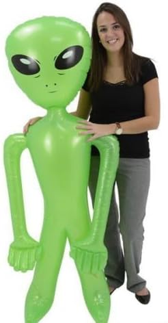 Huge 72" Green Alien Inflate Inflatable 6 Feet Blow Up Prop Gag Gift