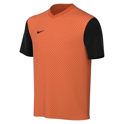 DH8389-819 Y NK DF Tiempo PREM II JSY SS T-Shirt Unisex Safety ORANGE/Black/Black Größe S