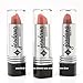 JORDANA LIPSTICK LOT OF 3 - NATURAL NUDE COCO SHADE SET ! MADE IN USA + FREE EARRING by Jordana