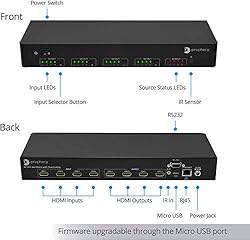 gofanco Intelligent 4x4 HDMI Matrix Switch 4K 60HZ