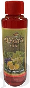 Melaza Adalya Grape Lemon Mint para shisha SIN NICOTINA - Sabor: Uva, Limón y Menta (170 ml) - Sustitutivo de tabaco sin nicotina para cachimba