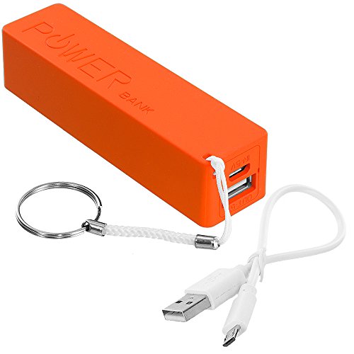 Cell Accessories For Less (TM) 2600mAh USB External Battery Power Bank Pack Charger Cable - Orange for Nokia Lumia 930 Bundle (Stylus & Micro Cleaning Cloth) - By TheTargetBuys