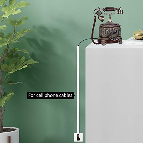 Fiber Cable Cover, 157in Mini Cable Concealer Raceway, Paintable Cord