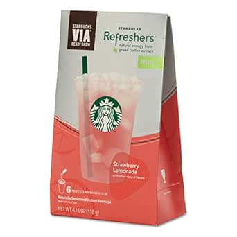 Starbucks Refreshers Instant Energy Drink Mix Fraise Limonade 47 3 Cl 1 Box Argent Rose Amazon Ca Epicerie Et Cuisine Gastronomique