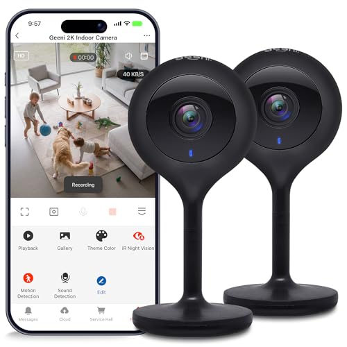 Geeni Look 2K Smart Indoor Security Camera 2-Pack