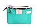 Holly LifePro Premium Two-Side Use Handbag Organizer With YKK Zipper - Perfect Purse Organizer to Keep Everything Neat & in Style, Green/Brown