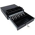 Star Micronics CD3-1616 5 Bill / 8 Coin Value Series Cash Drawer with 2 Media Slots and Included Cable (16" x 16") - Black