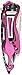 TAC Force TF-705PK Assisted Opening Tactical Folding Knife, Black Half-Serrated Blade, Pink Handle, 4-1/2-Inch Closed, Pink (2-Pack)