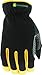 John Deere Men's Gloves High Dexterity Synthetic Leather Palm, Touch Screen Capabilities, Abrasion Resistant, Black, Large (JD00029-L)