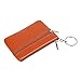 ALALEI Womens Small Cute Genuine Leather Wallet,Soft Mini Coin Purse with Key Ring Chain and Zipper Pocket for Women and Teens Girls (Khaki)