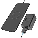 Viotek FASTPAD Qi Wireless Charger Ultra-Slim PU Leather Charging Pad with QC 3.0 Adapter for iPhone X iPhone 8 8 Plus 7.5W Fast Charging, Water Resistant, No Heating