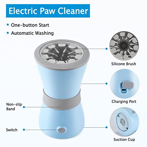 Automatic Dog Paw Cleaner, Electric USB Rechargeable Paw Washing Cup