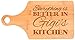 Everything Is Better in Gigi's Kitchen Decor Grandma Gift Decorative Paddle Shaped Wood Serving Board