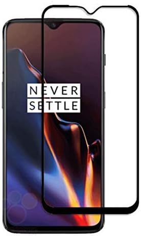 Kohinshitsu Full Glue 6D Screen Guard for Oneplus 6T - Tempered Glass Screen Protector Screen Guard for Oneplus 6T / 1+6T Mobile Phone 2018 Model - Black Color