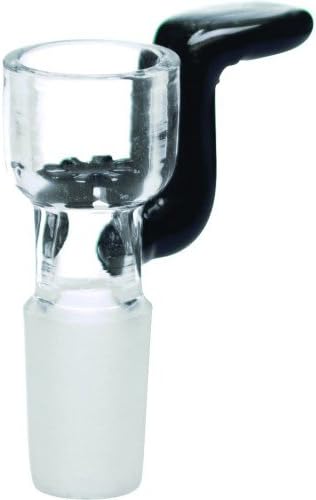 SCIENTIFIC SUPPLIES, 12-793 BOWL SLIDER ASTERIK GLASS SCREEN WITH FLAT HANDLE BLACK 18MM