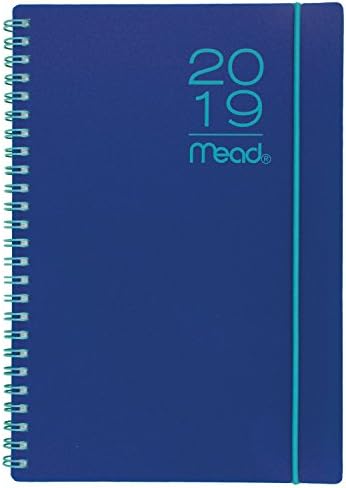 Mead 2019 Weekly & Monthly Planner, 5-1/2" x 8-1/2", Small, Color Pop, Color Selected For You (CRW40510)