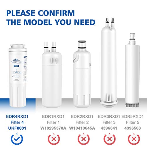 GLACIER FRESH UKF8001 Water Filter Cartridges NSF 42 Certified