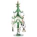 Glass Christmas Tree with Dog Wine Charm Ornaments-9