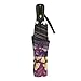 Galleria Stained Glass Pansies Folding Umbrella