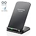 YOUSHARES 2-Coil Fast Charge Qi Inductive Wireless Charging Stand, Black