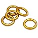 GM CLIMBING Rappel Ring 25kN for Rock Climbing Arborist Rescue Slackline Hammock Large Gold Pack of 5