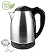 Tea Kettle Electric Water Pot – 1.7L Stainless Steel, Quick Boil, Cordless Hot Water Electric Tea Kettle with Auto Shut Off & Boil Dry Protection