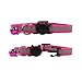 12 Pcs Reflective Nylon Breakaway Cat Collars Bell Adjustable Small Pet Dog Puppies