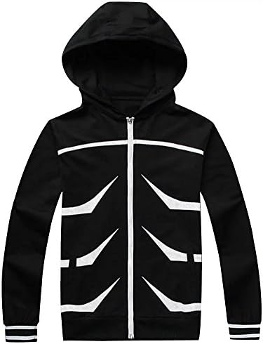 Gxia Men's Full-zip Novelty Tokyo Ghoul Hoodie Jacket
