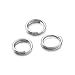 Pandahall 10g/160pcs Double Loops Round Split Jump Rings Wire Connector for Keychains Charm 304 Stainless Steel Color 5x1.2mm