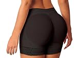 HelloTem Women Lace Padded Seamless Butt Hip Enhancer Shaper Panties Underwear