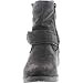 DbDk AD37 Women's Distressed Zipper Lug Sole Flat Ankle Booties Full Size Small