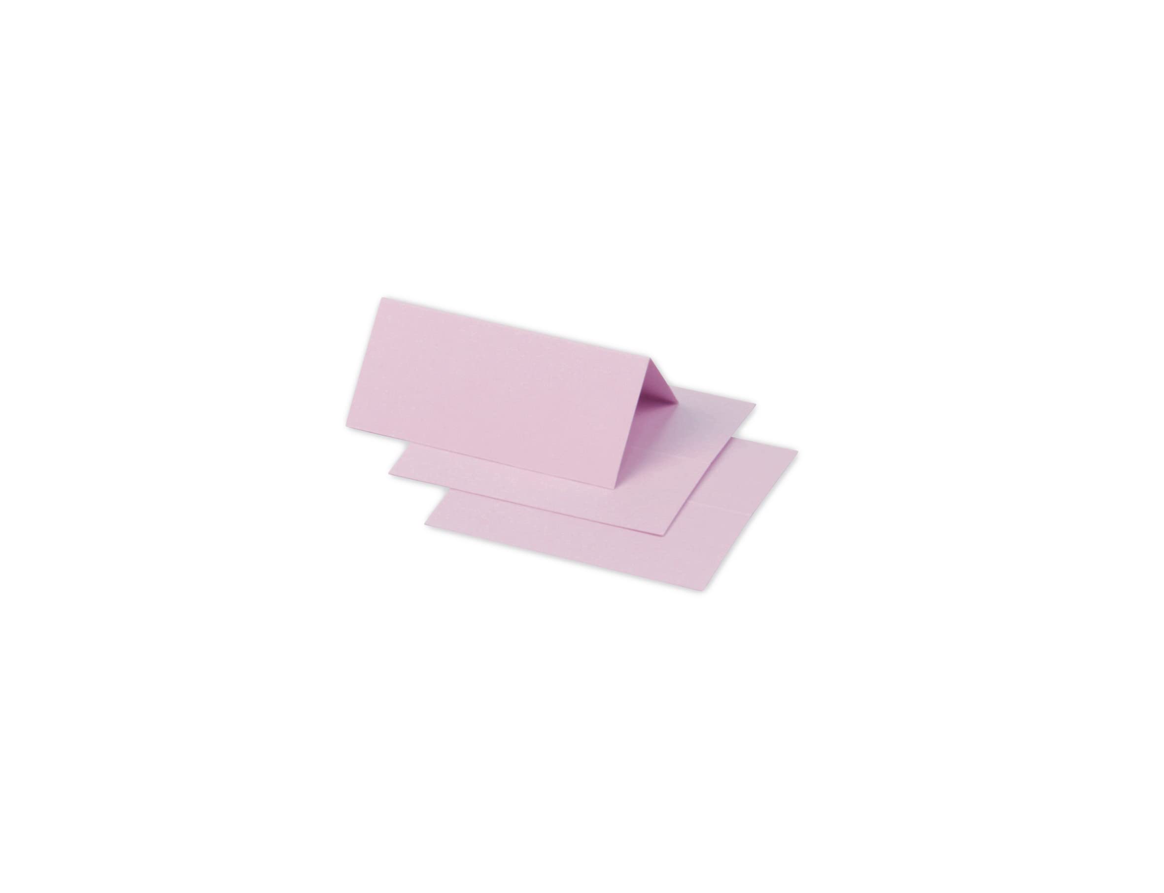 Clairefontaine 75013C Pack of 25 Place Cards Format 8,5x8cm 210g/m² Dragée Pink- Invitation Events and Correspondence - Range Pollen - Premium Smooth Paper