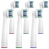 Amazon Brand - Solimo Flossing Replacement Brush Heads, 6 Count (Fits Most Oral-B Electric Toothbrushes)