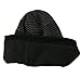 Knit Caps for Men Winter Knitted Beanies Thermal Black Hats Dark Black