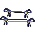 IRWINQUICK-GRIPOne-Handed Mini Bar Clamp 4 Pack, (2) 6", (2) 12", 1964748