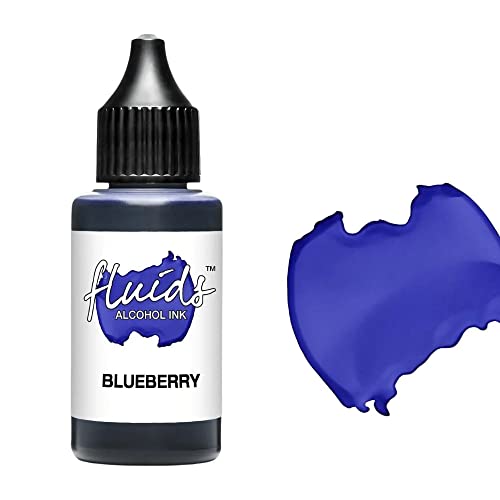 30ml Octopus Fluids Alcohol Ink Blueberry for Fluid Art and Resin, Violett